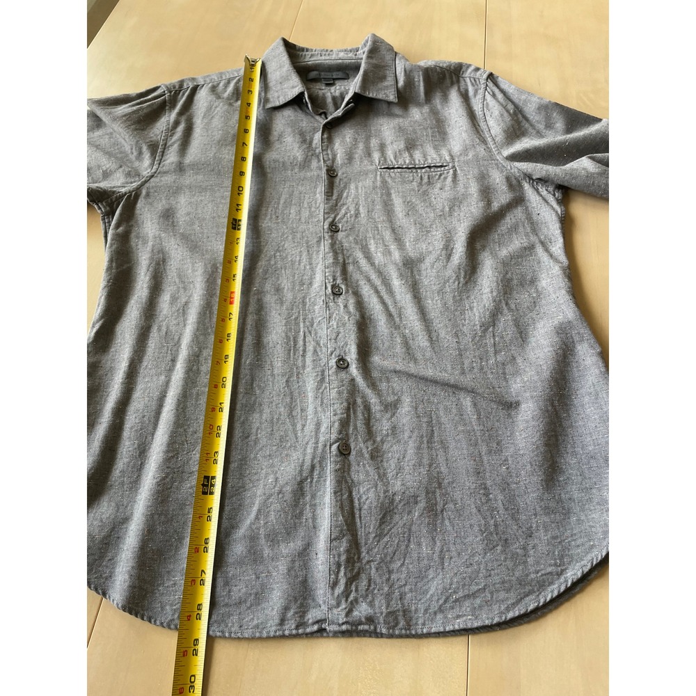 John Varvatos Textured Casual Collared Button Down Date Night Shirt - Sz Large - Picture 9 of 9